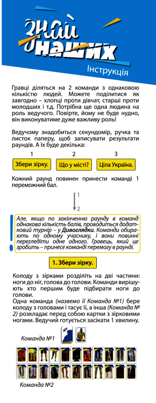 Настільна гра Strateg Знай наших (30434)