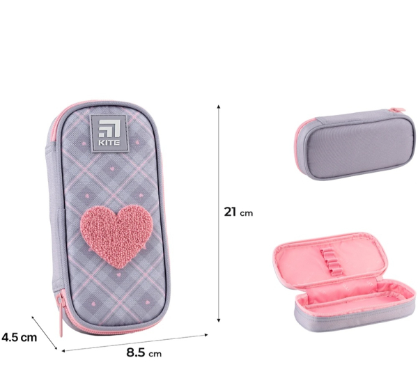 Пенал Kite Fluffy Heart K24-662-13