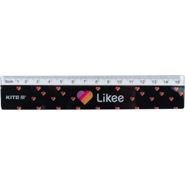 Лінійка пластикова Kite Likee LK22-090, 15 см