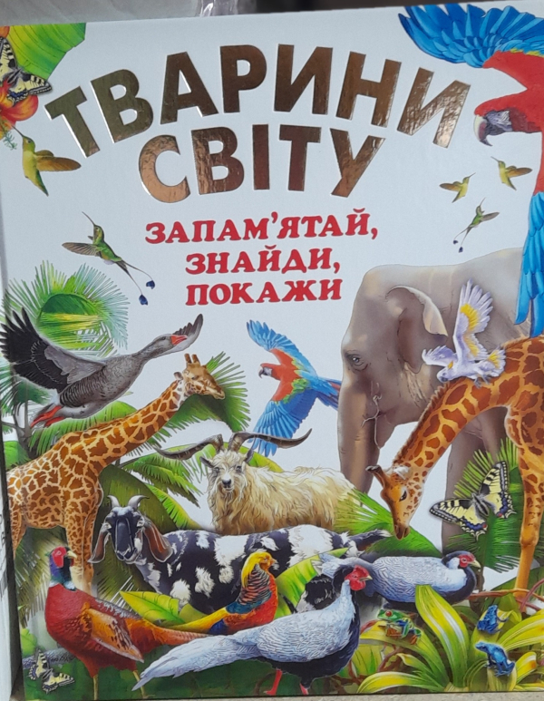 Тварини світу Запам'ятай знайди покажи