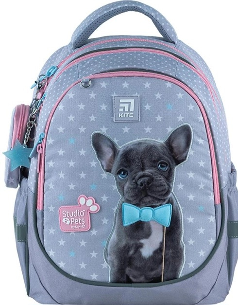 Рюкзак шкільний Kite Studio Pets 38x28x16 см Сірий SP24-700M