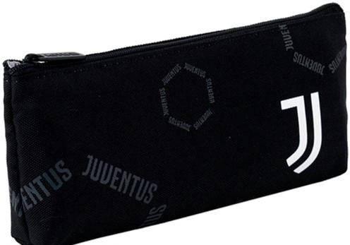 Пенал Kite FC Juventus 8x19.5x3.5 см Чорний (JV24-680)