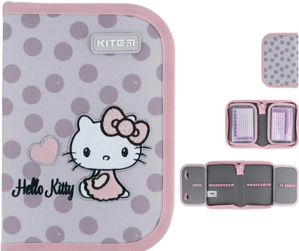  Пенал-книжка Kite Hello Kitty 20x14x3.9 см Бежевий 