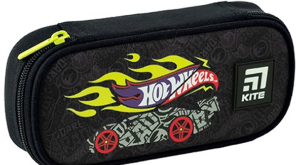 Пенал Kite Hot Wheels 21x8.5x4.5 см Чорний (HW24-662-2