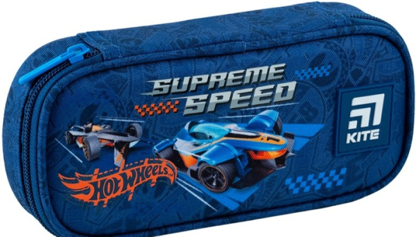 Пенал Kite Hot Wheels 21x8.5x4.5 см Синій (HW24-662-1)