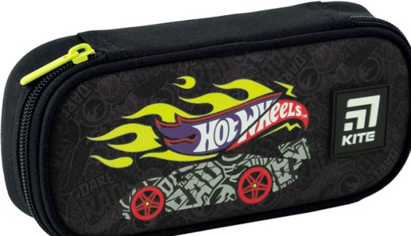 Пенал Kite Hot Wheels 21x8.5x4.5 см Чорний (HW24-662-2