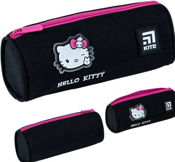 Пенал Kite Hello Kitty 7x19х6.5 см Чорний 