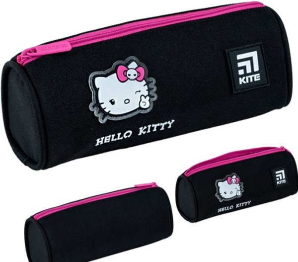 Пенал Kite Hello Kitty 7x19х6.5 см Чорний (HK24-667)