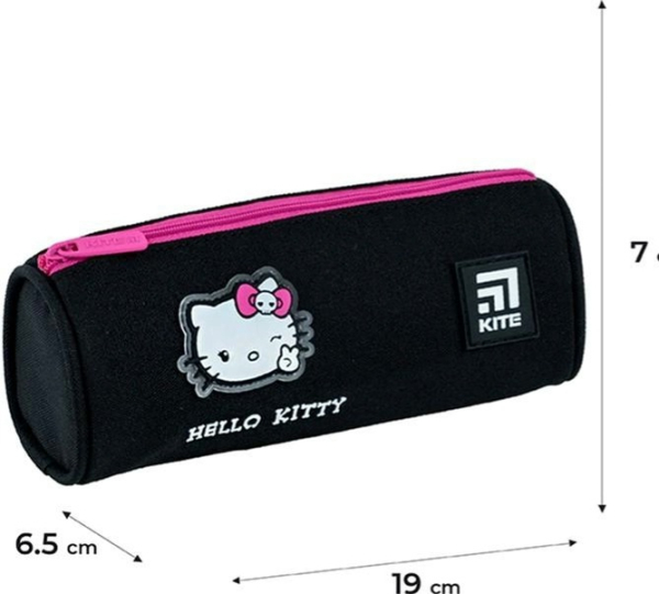 Пенал Kite Hello Kitty 7x19х6.5 см Чорний 