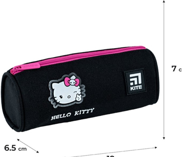 Пенал Kite Hello Kitty 7x19х6.5 см Чорний (HK24-667)