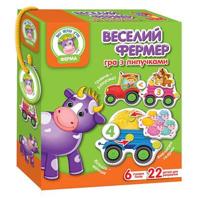 Гра з липучками Веселий фермер Vladi Toys українська версія (VT1310-03) 