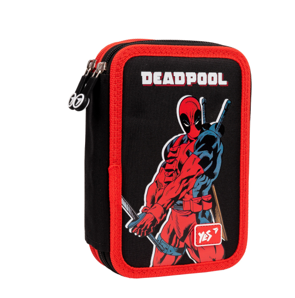 Пенал твердий YES твердий подвійний HP-01 Marvel Deadpool