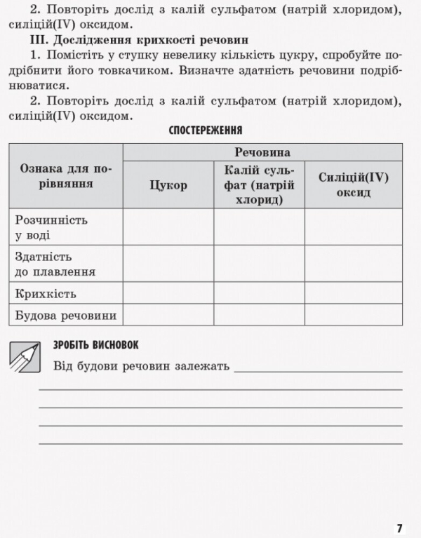 Хімія. 8 клас. Зошит для лабораторних дослідів і практичних робіт