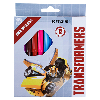 Фломастеры Kite Transformers , 12 цветов 