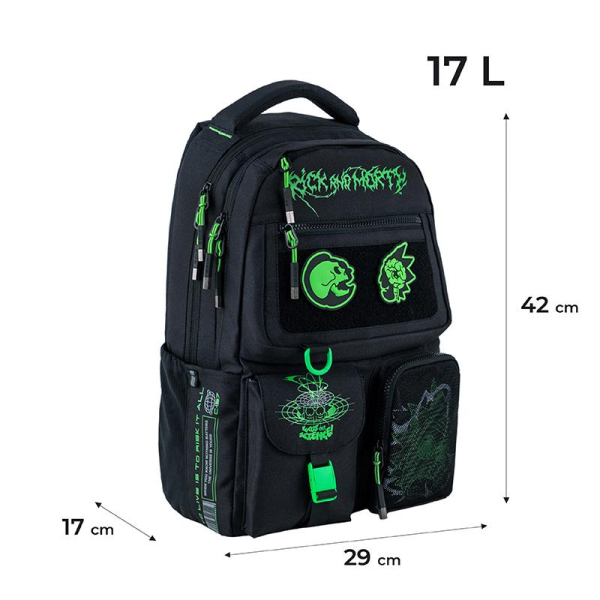 Рюкзак Kite Education teens Rick & Morty RM24-2587M