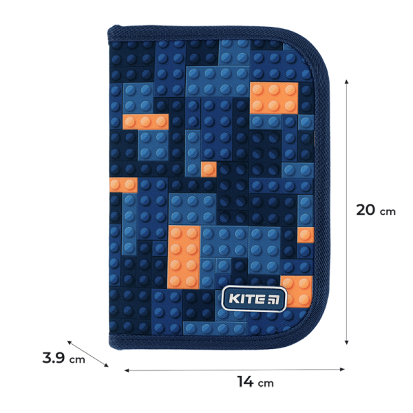 Пенал з наповненням Kite Blocks K24-622H-8