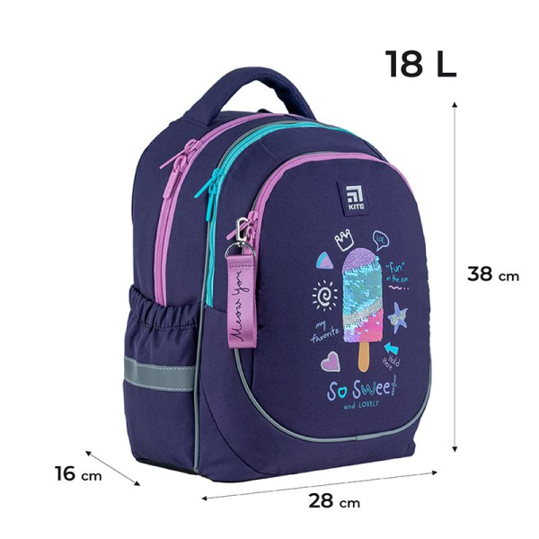 Рюкзак напівкаркасний Kite Education So Sweet K24-700M-6 Артикул K24-700M-6