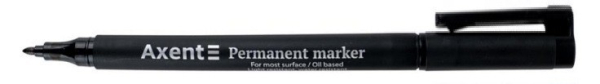 Маркер Permanent 2535-A, 1 мм круглий чорний										