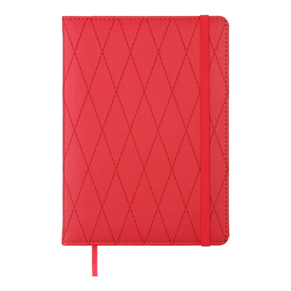  Щоденник недатований "CASTELLO", A5, червоний, штучна шкіра "BUROMAX"  BM.2051-05
