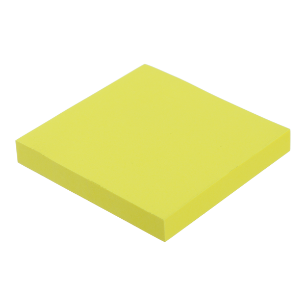  Блок для нотаток NEON, 75х75мм, 100арк., жовтий BM.2382-08