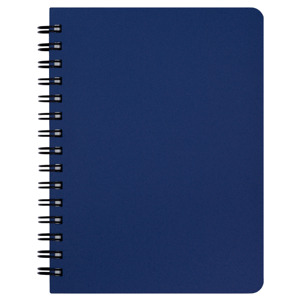  Зошит для нотаток OFFICE, А6, 96 арк., клітинка, пластикова обкладинка, синій BM.24651150-02