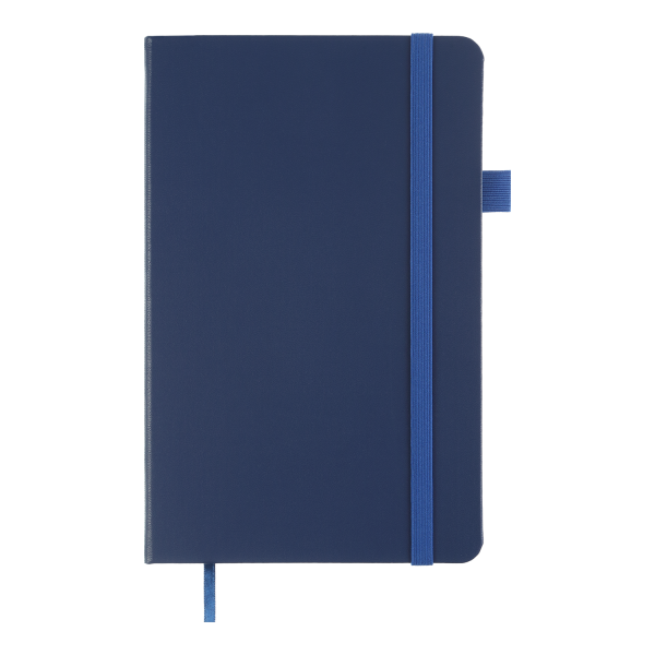 Книга записна ETALON 125*195, 96 арк., точка, обкл. штучна шкіра, синій BM.291360-02