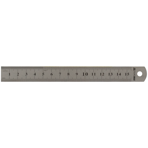 Лінійка сталева Buromax, 15 см (BM.5810-15)