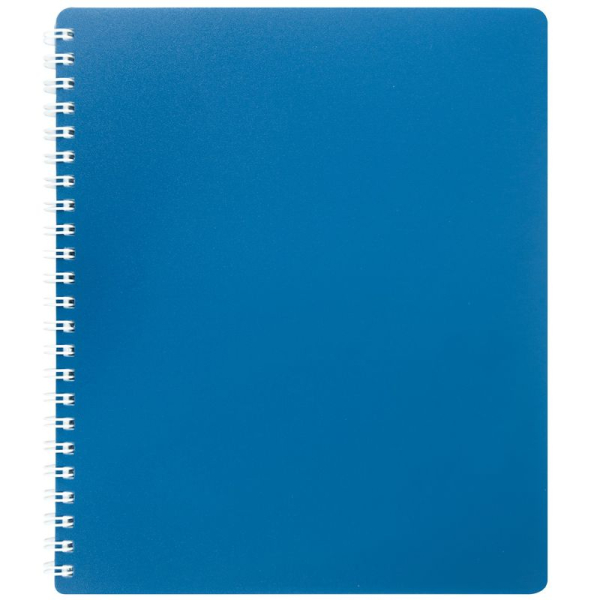 Зошит на пруж. CLASSIC B5, 80 арк, кл., синій, пласт.обкл. BM.2419-002