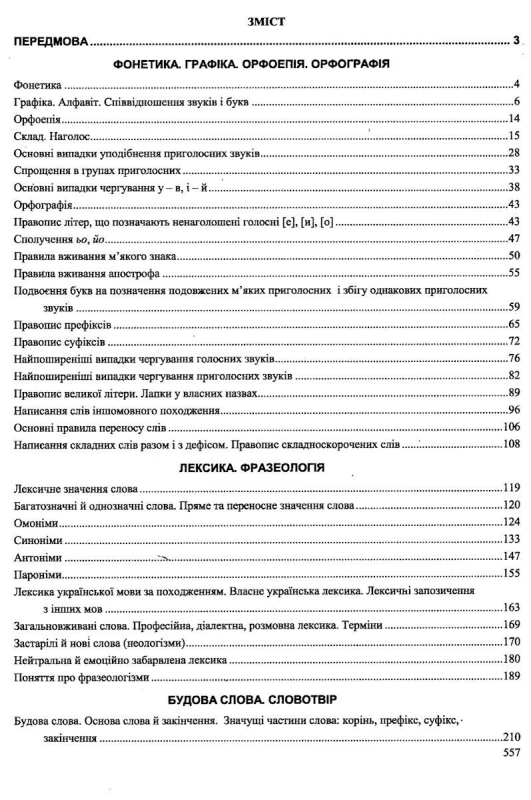 Книга Українська мова. Комплексне видання для підготовки до НМТ/ЗНО 2025