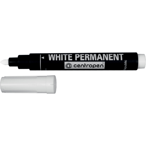 Маркер Permanent White 8586 2.5 мм білий, Centropen