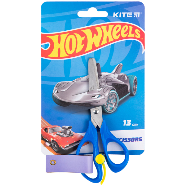 Ножиці дитячі з пружиною Kite Hot Wheels HW23-129, 13 см