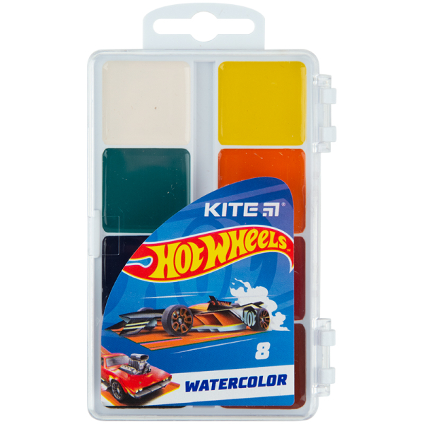 Фарби акварельні, б/п, 8 кол. Hot Wheels HW23-065 Kite