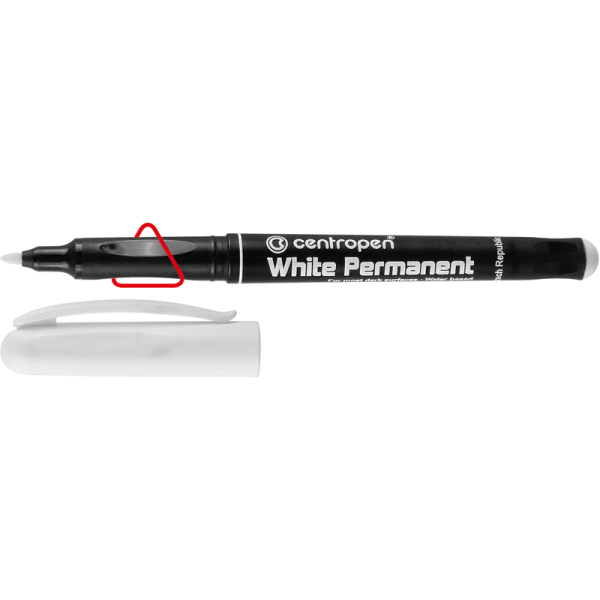 Маркер Permanent White 2686 1,2 мм білий, Centropen