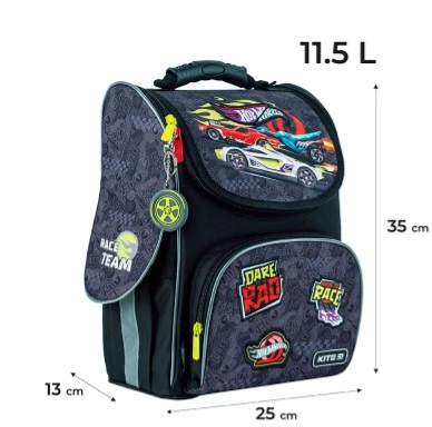 Рюкзак шкільний каркасний Kite Education Hot Wheels HW24-501S