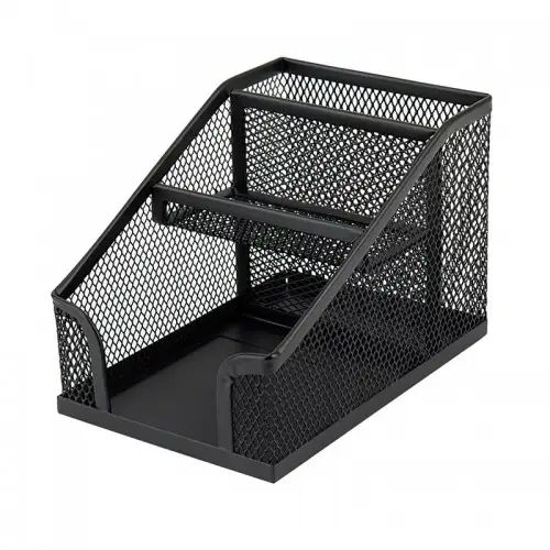 Підставка для дрібниць Axent 100x143x100мм, wire mesh, black (2118-01-A) - фото 1