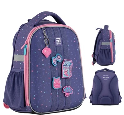 Рюкзак шкільний каркасний Kite Education Pixel Love K24-555S-3