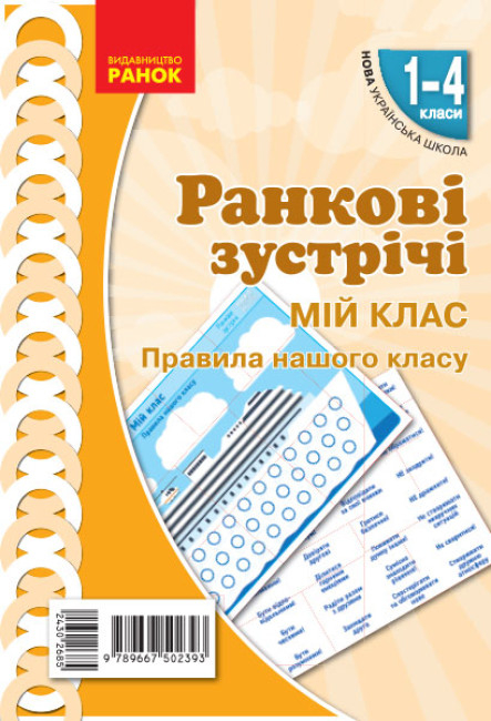 НУШ Ранкові зустрічі. Плакат. Мій клас. 1-4 класи. Наочність нового покоління 