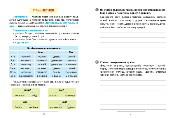 Правила та практикум — Українська мова. 4 клас