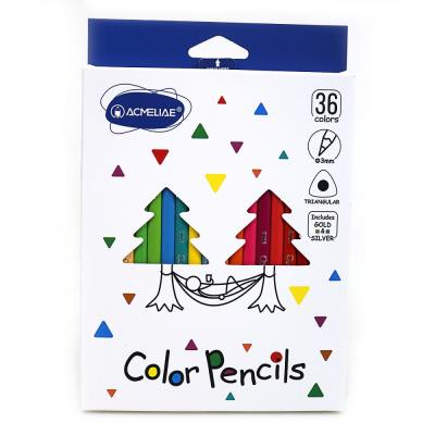 Набір олівців 36 кольорів трикутні 3 мм "Acmeliae" 9402-36 