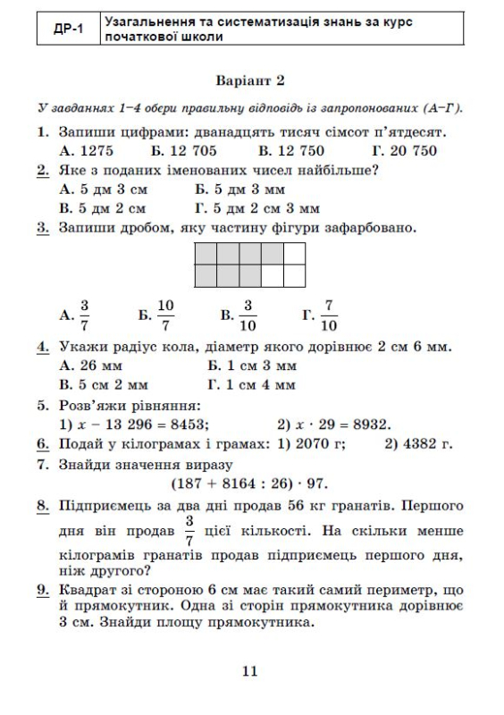 Математика, 5 кл. Самостійні та діагностичні роботи - Істер О. С.