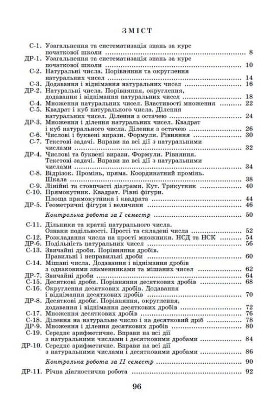 Математика, 5 кл. Самостійні та діагностичні роботи - Істер О. С.