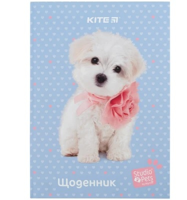 Щоденник шкільний Kite Studio Pets SP24-262-3, тверда обкладинка