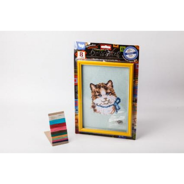 Вишивка хрестиком Cross stitch на канві 2, з рамкою, на планшеті 41,5х27х3см, Danko Toys (VKB-01-02)