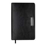  Щоденник недат. SALERNO, A6, чорний, штуч.шкіра, 336 стор