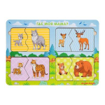 Дитячі пазли "Де моя мама? Дикі тварини" Ubumblebees (ПСД155)