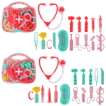 Лікар набір арт. 867-2 (96шт/2) 2 види, градусник, шприц, аксес чемодан 17, 5*4*15см