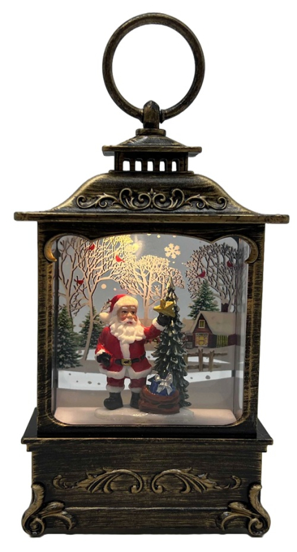Ліхтар декоративний новорічний світящ.LED "3D-Санта" 13*8*3,2см - фото 2