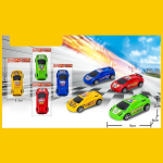 Машина арт. 399-561 (600 шт./2) 4 кольори, пакет 14*8,5 см