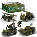 Конструктор дитячий Армія IBLOCK PL-921-425, 4 види