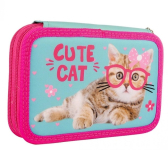 Пенал SMART подвійний HP-01 Cute Cat 